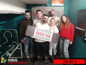 escape room mystery house torino Virus 404