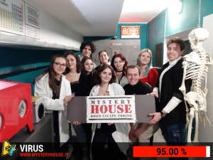 escape room mystery house torino Virus 404