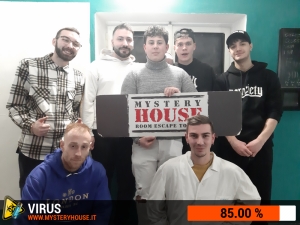 escape room mystery house torino Virus 404