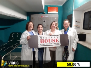 escape room mystery house torino Virus 404