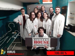 escape room mystery house torino Virus 404