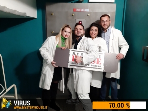 escape room mystery house torino Virus 404