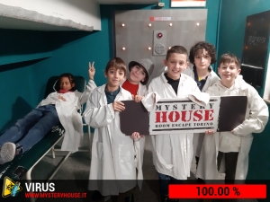 escape room mystery house torino Virus 404