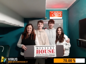 escape room mystery house torino Virus 404