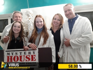 escape room mystery house torino Virus 404