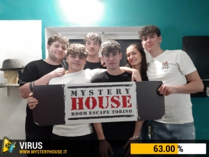 escape room mystery house torino Virus 404