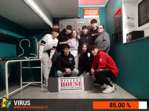 escape room mystery house torino Virus 404