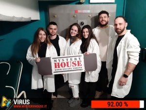 escape room mystery house torino Virus 404