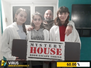 escape room mystery house torino Virus 404