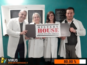 escape room mystery house torino Virus 404