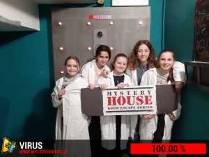 escape room mystery house torino Virus 404