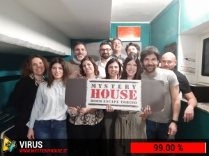 escape room mystery house torino Virus 404