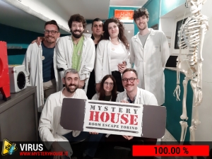 escape room mystery house torino Virus 404