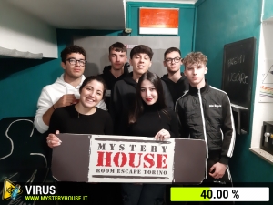 escape room mystery house torino Virus 404