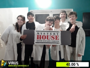 escape room mystery house torino Virus 404