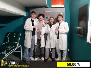 escape room mystery house torino Virus 404