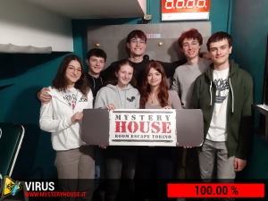 escape room mystery house torino Virus 404