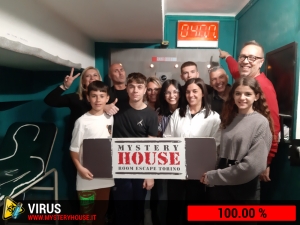 escape room mystery house torino Virus 404