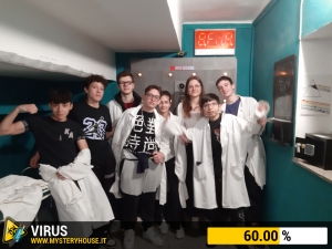 escape room mystery house torino Virus 404