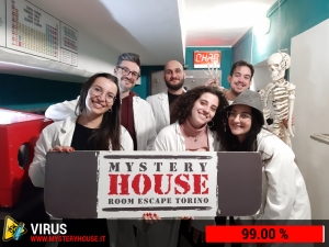 escape room mystery house torino Virus 404