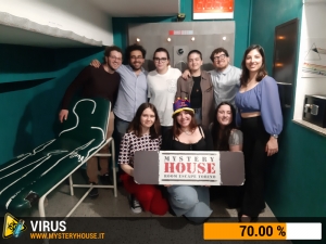 escape room mystery house torino Virus 404