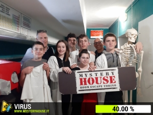 escape room mystery house torino Virus 404