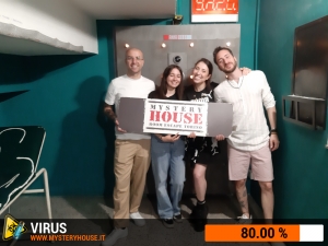 escape room mystery house torino Virus 404