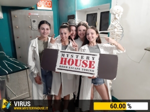 escape room mystery house torino Virus 404