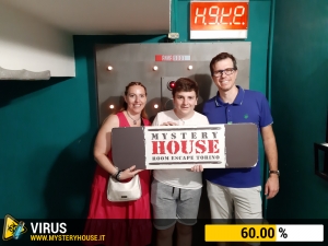 escape room mystery house torino Virus 404