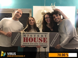 escape room mystery house torino Virus 404