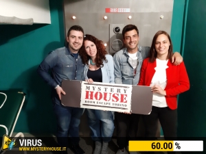 escape room mystery house torino Virus 404