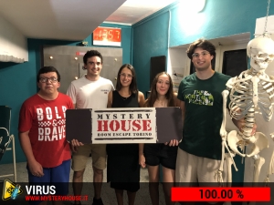 escape room mystery house torino Virus 404