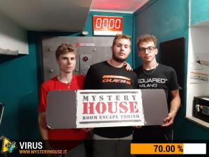 escape room mystery house torino Virus 404