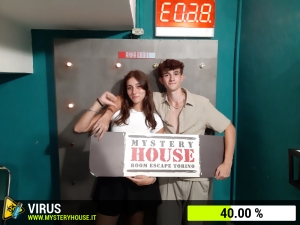 escape room mystery house torino Virus 404