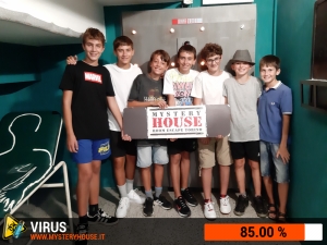 escape room mystery house torino Virus 404