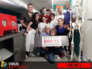 escape room mystery house torino Virus 404