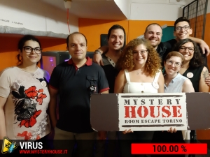 escape room mystery house torino Virus 404