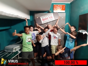 escape room mystery house torino Virus 404