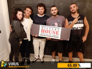 escape room mystery house torino Virus 404