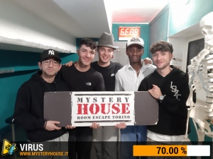 escape room mystery house torino Virus 404