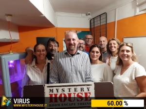 escape room mystery house torino Virus 404