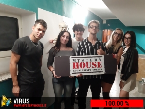 escape room mystery house torino Virus 404