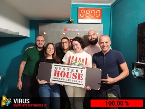 escape room mystery house torino Virus 404