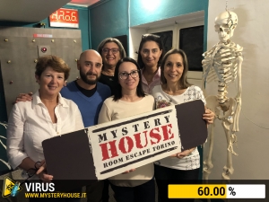 escape room mystery house torino Virus 404