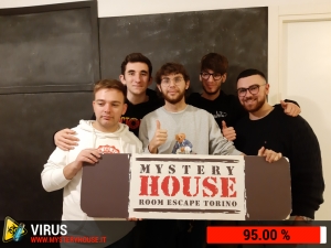 escape room mystery house torino Virus 404