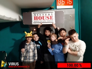 escape room mystery house torino Virus 404