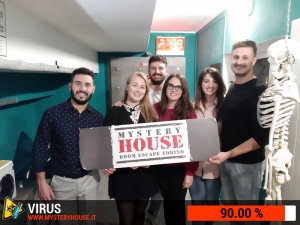 escape room mystery house torino Virus 404