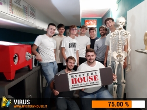 escape room mystery house torino Virus 404