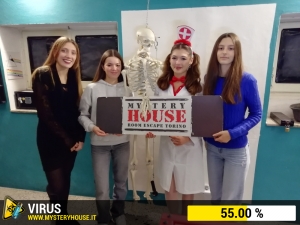 escape room mystery house torino Virus 404