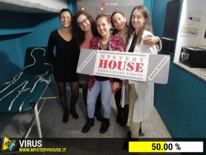 escape room mystery house torino Virus 404